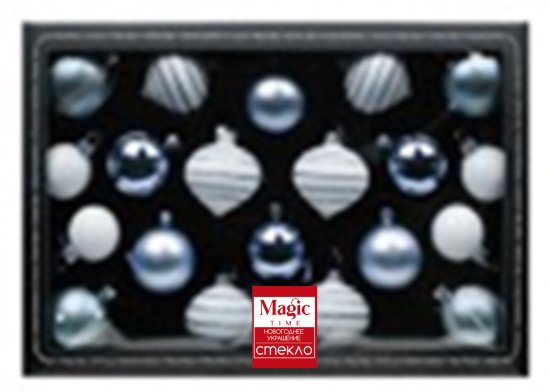 Набор елочных игрушек Зимнее утро 6.5x24 см разноцветный 20 шт.