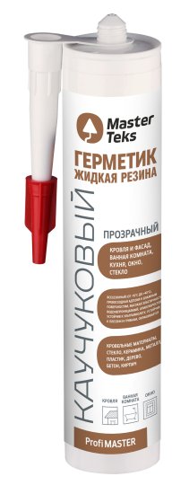 Герметик Masterteks Жидкая резина прозрачный 290 мл