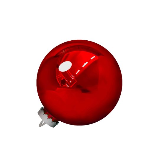 Елочный шар ø20 см пластик красный