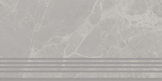 Ступенька с прямыми краями Kerama Marazzi Лоди 29.5x59.5 см керамогранит цвет светло-серый