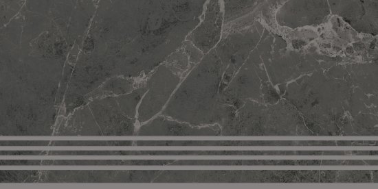 Ступенька с прямыми краями Kerama Marazzi Лоди 29.5x59.5 см керамогранит цвет черный