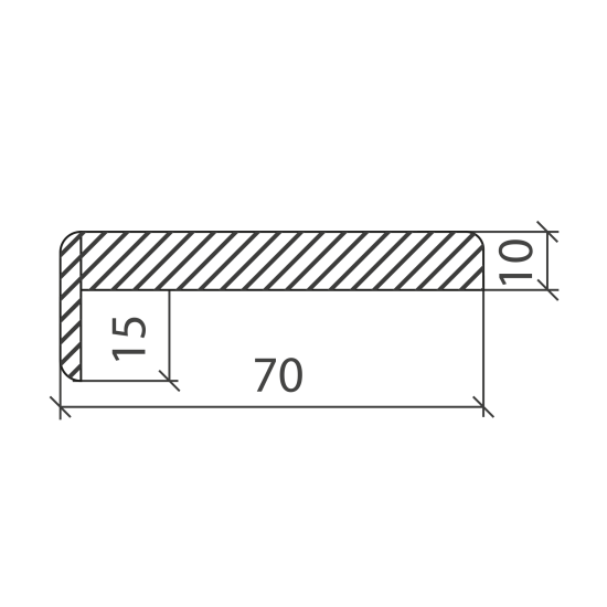 Наличник телескопический 2400x70x10 мм эмаль цвет мокко (5 шт.)