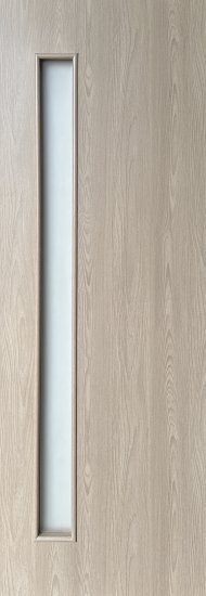 Дверь межкомнатная со стеклом Ясень 80x200 см Hardflex цвет коричневый с замком