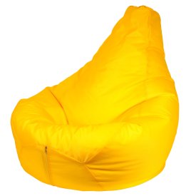 Кресло-мешок Груша 120x80 см полиэстер цвет желтый