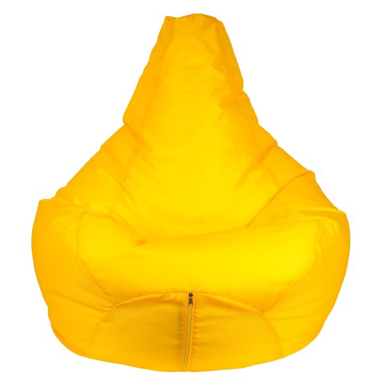 Кресло-мешок Груша 120x80 см полиэстер цвет желтый
