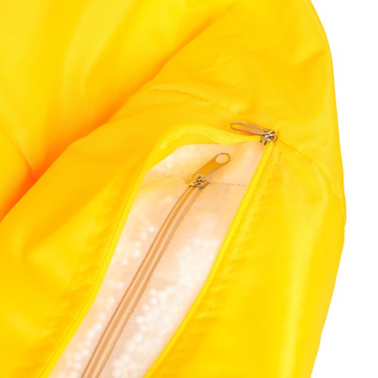 Кресло-мешок Груша 120x80 см полиэстер цвет желтый