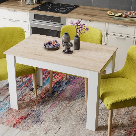 Кухонный стол Трия Промо Т2 110x73.5x110 см прямоугольник ДСП цвет дуб сонома белый