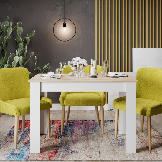 Кухонный стол Трия Промо Т2 110x73.5x110 см прямоугольник ДСП цвет дуб сонома белый