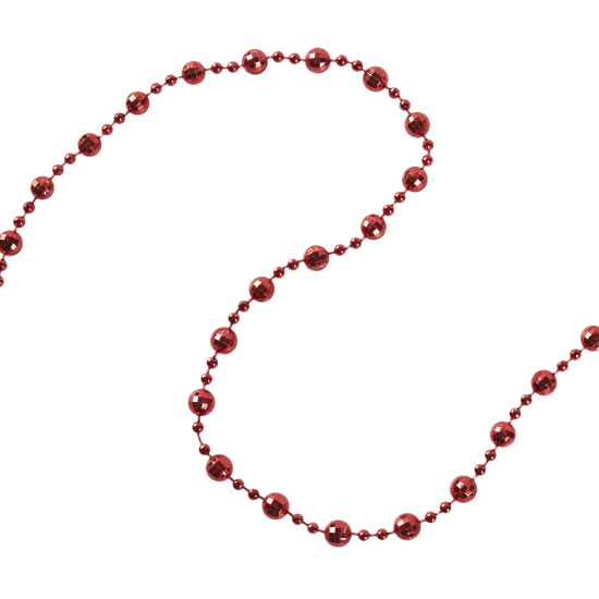 Гирлянда «Бусы» 270 см цвет красный