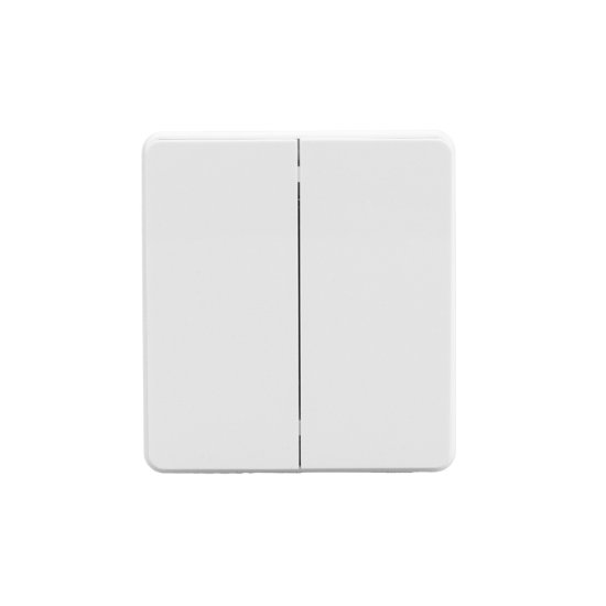 Выключатель проходной встраиваемый Kranz Round 2 клавиши цвет перламутр