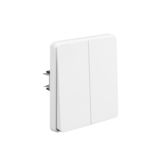 Выключатель проходной встраиваемый Kranz Round 2 клавиши цвет перламутр