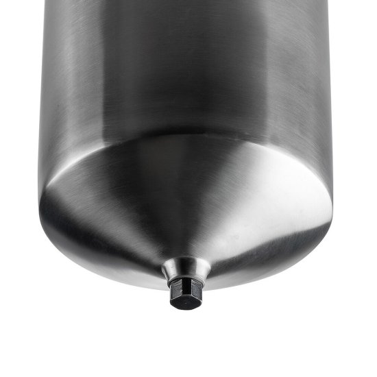 Корпус фильтра Гейзер HS для холодной и горячей воды нержавеющая сталь 10ВВ 1 НР(ш) х 1 НР(ш) серебро