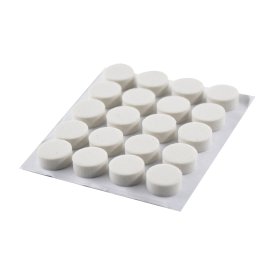 Накладки антиударные KONSENSA 10 мм круглые ПВХ цвет белый 20 шт.