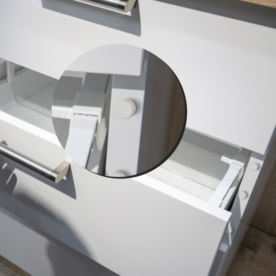 Накладки антиударные KONSENSA 10 мм круглые ПВХ цвет белый 20 шт.