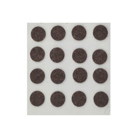 Накладка на мебельные ножки KONSENSA 16 мм круглые фетр цвет коричневый 16 шт.