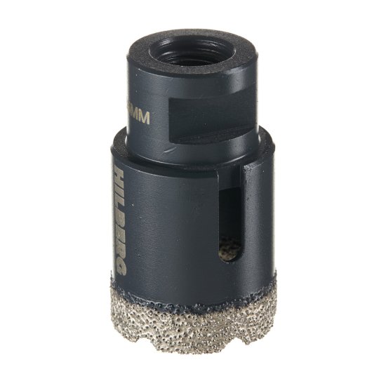 Коронка алмазная Hilberg Super Hard по керамограниту d30 мм для УШМ (HH630)