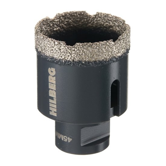 Коронка алмазная Hilberg Super Hard по керамограниту d45 мм для УШМ (HH645)