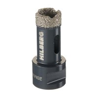 Коронка алмазная Hilberg Super Hard по керамограниту d20 мм для УШМ (HH620)