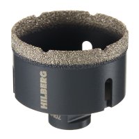 Коронка алмазная Hilberg Super Hard по керамограниту d70 мм для УШМ (HH670)