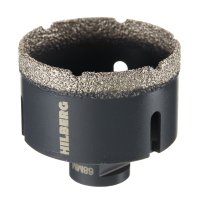 Коронка алмазная Hilberg Super Hard по керамограниту d68 мм для УШМ (HH668)