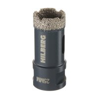 Коронка алмазная Hilberg Super Hard по керамограниту d25 мм для УШМ (HH625)
