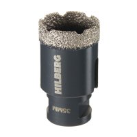 Коронка алмазная Hilberg Super Hard по керамограниту d35 мм для УШМ (HH635)