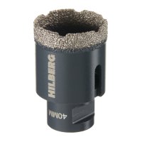 Коронка алмазная Hilberg Super Hard по керамограниту d40 мм для УШМ (HH640)