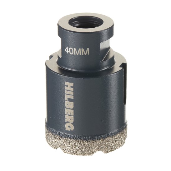 Коронка алмазная Hilberg Super Hard по керамограниту d40 мм для УШМ (HH640)