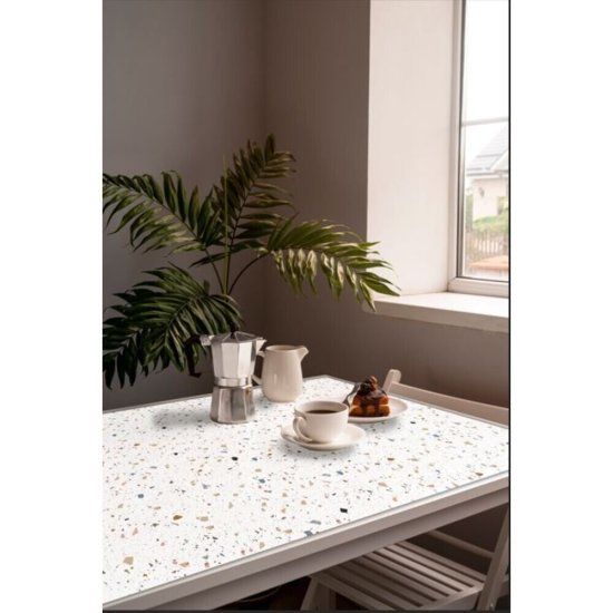 Скатерть ПВХ 60х90 см Азурит разноцветная