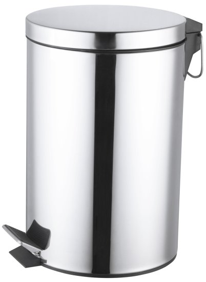 Бак для мусора в ванную комнату KONSENSA Терни 12 л сталь цвет хром