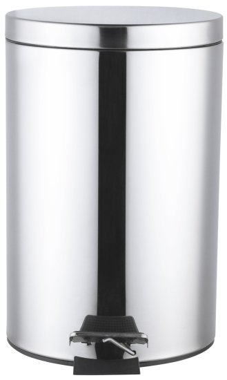 Бак для мусора в ванную комнату KONSENSA Терни 12 л сталь цвет хром