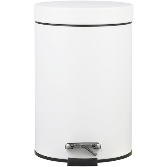 Контейнер для мусора для ванной KONSENSA Терни 3 л сталь цвет белый