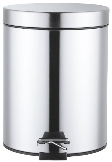 Контейнер для мусора для ванной KONSENSA Терни 5 л сталь цвет хром