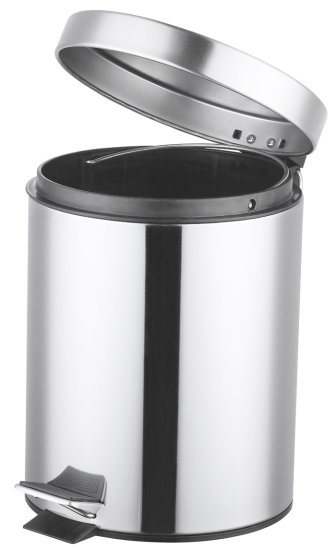Контейнер для мусора для ванной KONSENSA Терни 5 л сталь цвет хром