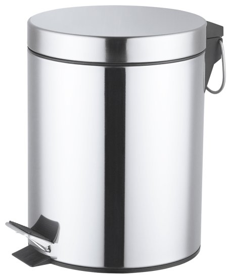 Контейнер для мусора для ванной KONSENSA Терни 5 л сталь цвет хром
