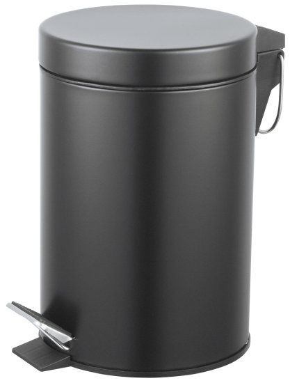 Контейнер для мусора для ванной KONSENSA Терни 3 л сталь цвет черный