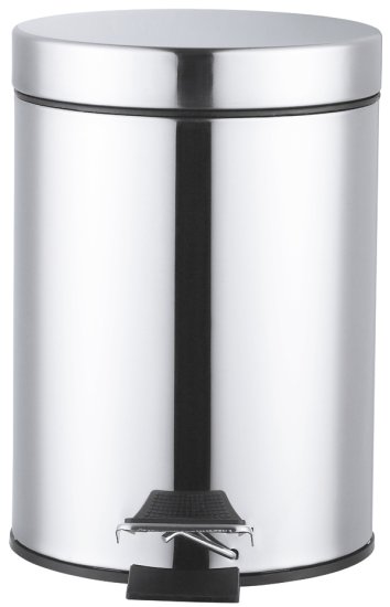 Бак для мусора в ванную комнату KONSENSA Терни 3 л сталь цвет хром