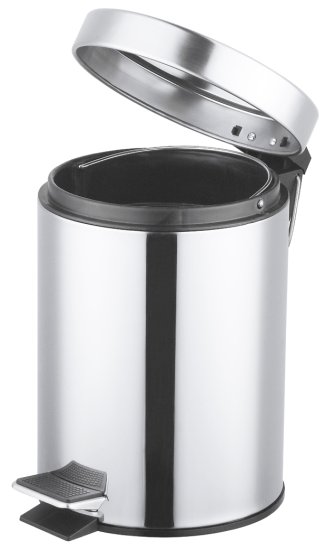 Бак для мусора в ванную комнату KONSENSA Терни 3 л сталь цвет хром