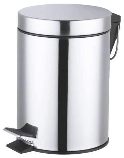 Бак для мусора в ванную комнату KONSENSA Терни 3 л сталь цвет хром