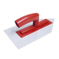 Гладилка плоская Дельта 280х140 мм с пластиковой ручкой с углом