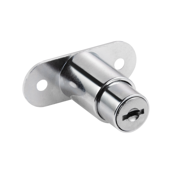 Замок мебельный врезной для 2 дверей 20x19 мм цвет хром