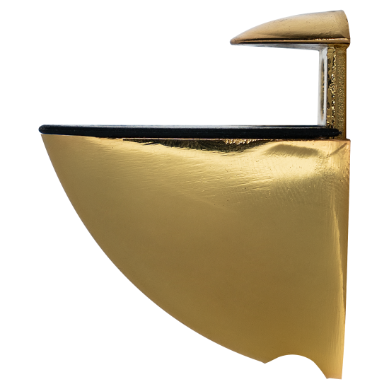 Полкодержатель Пеликан 40x22x40 мм ЦАМ цвет золото