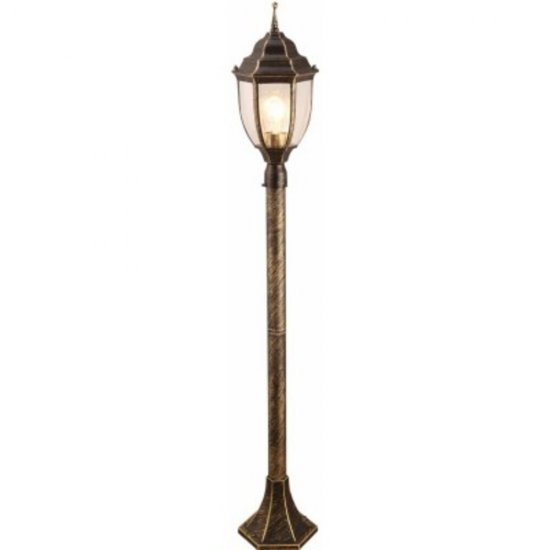 Светильник садово-парковый Arte Lamp Pegasus черно-золотой 320 мм E27 60 Вт IP44 (A3151PA-1BN)