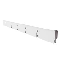 Элемент для потолка грильято Grand Line 100х100х40х10 мм направляющая 0,6 м белый Al