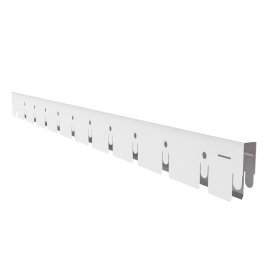 Элемент для потолка грильято Grand Line 100х100х40х10 мм направляющая 2,4 м белый Al