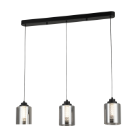 Светильник подвесной Lisse 6 м² нейтральный белый свет цвет черный/серый