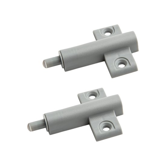 Демпфер разборный 80x80 мм, пластик, цвет серый, 2 шт.