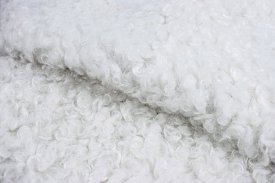 Ткань мебельная Alaska Snow искусственный мех 140 см цвет белый
