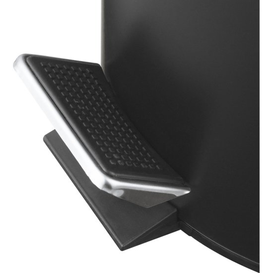 Бак для мусора в ванную комнату KONSENSA Терни 12 л сталь цвет черный