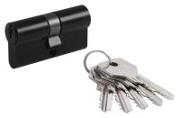 Цилиндр STD Z Л-60 30x30 мм ключ/ключ цвет черный без вертушки